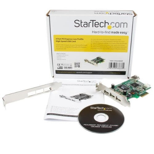 StarTech.com PEXUSB4DP interface cards/adapter Internal USB 2.0