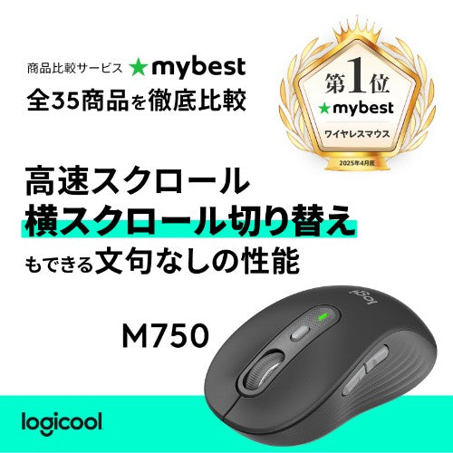 Logitech Signature Plus M750 mouse Universal Ambidextrous Bluetooth Optical 4000 DPI