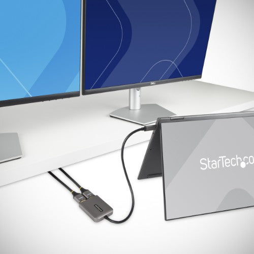 StarTech.com MST14CD122HD USB graphics adapter 3840 x 2160 pixels Black, Gray