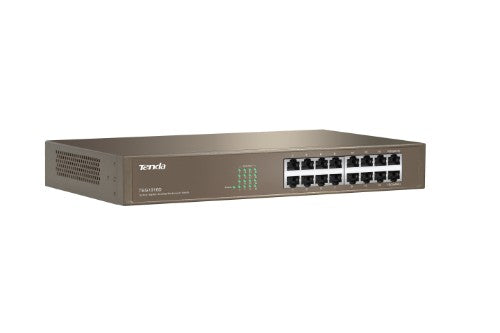 Tenda 16-port Gigabit Ethernet Switch Unmanaged Blue