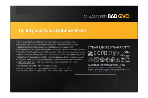 Samsung 860 QVO 1 TB 2.5" Serial ATA III V-NAND MLC