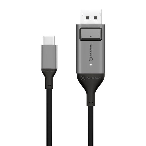 ALOGIC ULCDP02-SGR video cable adapter 78.7" (2 m) DisplayPort USB Type-C Black, Gray