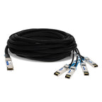 AddOn Networks ADD-QCISPA-PDAC5M InfiniBand/fibre optic cable 196.9" (5 m) QSFP+ 4x SFP+ Black