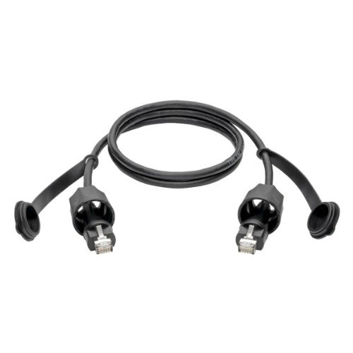 Tripp Lite Industrial Cat5e/Cat6 STP Patch Cable – RJ45 M/M, CMX Outdoor, IP67, 26 AWG, 0.91 m