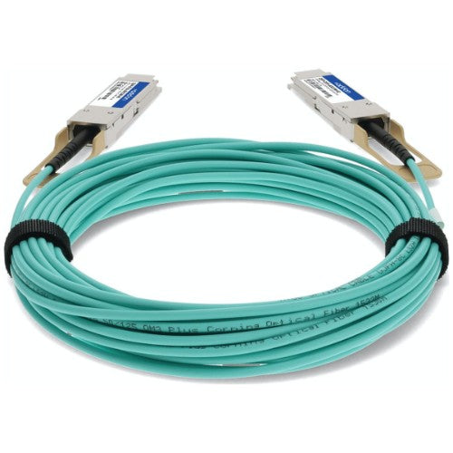 AddOn Networks QSFP-OTU4-AOC7M-AO InfiniBand/fibre optic cable 275.6" (7 m) QSFP28 Turquoise