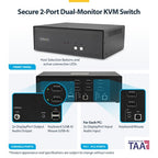 StarTech.com CK4-P202 KVM switch Black