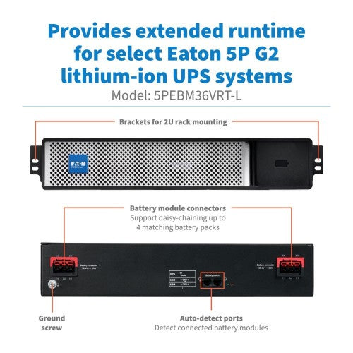 Eaton 5PEBM36VRT-L UPS battery Lithium-Ion (Li-Ion) 36 V