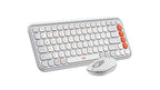Logitech POP Icon Combo keyboard Mouse included Universal Bluetooth QWERTY English Orange, White