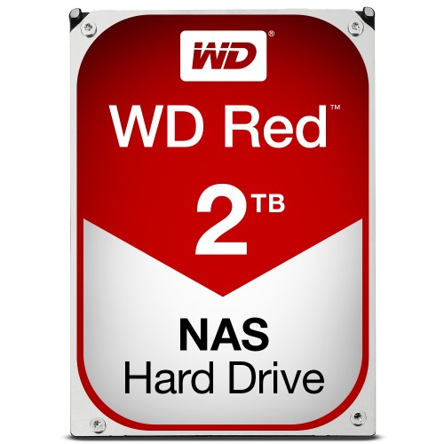 Western Digital Red internal hard drive 2 TB 5400 RPM 64 MB 3.5" Serial ATA III