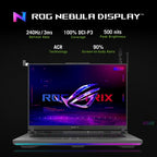 ASUS ROG Strix G16 Laptops AMD Ryzen™ 9 9955HX3D Laptop 16" WQXGA 16 GB DDR5-SDRAM 1 TB SSD NVIDIA GeForce RTX 5070 Ti Wi-Fi 6E (802.11ax) Windows 11 Home Gray