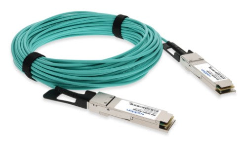 AddOn Networks ADD-QCIQPA-AOC25M InfiniBand/fibre optic cable 984.3" (25 m) QSFP+ AOC Aqua color, Silver