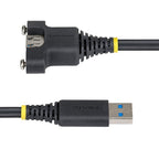 StarTech.com USBPNLAFAM2M USB cable USB 3.2 Gen 1 (3.1 Gen 1) 78.7" (2 m) USB A 5 Gbit/s Black