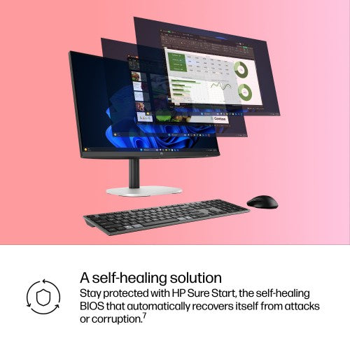HP ProStudio 4 G1i AI PC Wolf Pro Security Edition Intel Core Ultra 7 265 23.8" 1920 x 1080 pixels All-in-One PC 16 GB DDR5-SDRAM 512 GB SSD Windows 11 Pro Wi-Fi 6E (802.11ax) Black