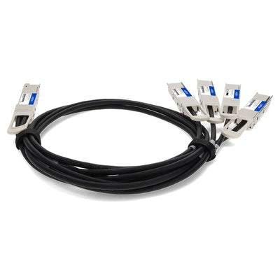AddOn Networks Q400G-4Q56G-PDAC2M-AO InfiniBand/fibre optic cable 78.7" (2 m) 4xQSFP56 QSFP-DD Black, Silver