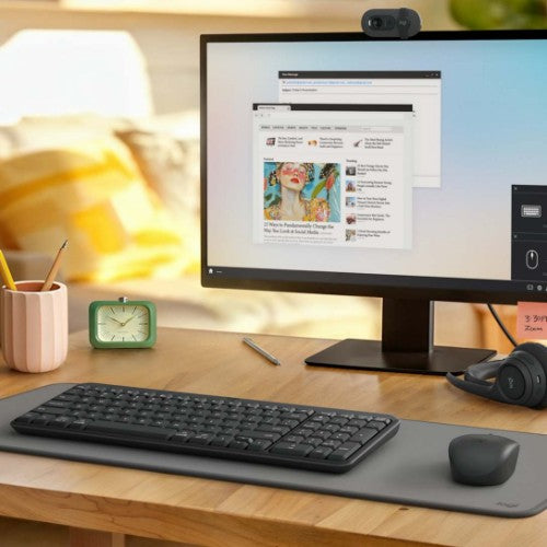 Logitech K250 Compact Bluetooth keyboard Universal RF Wireless + Bluetooth QWERTY US English Graphite