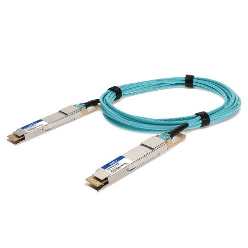AddOn Networks QDD-400-AOC15M-AO InfiniBand/fibre optic cable 590.6" (15 m) QSFP-DD AOC Aqua color