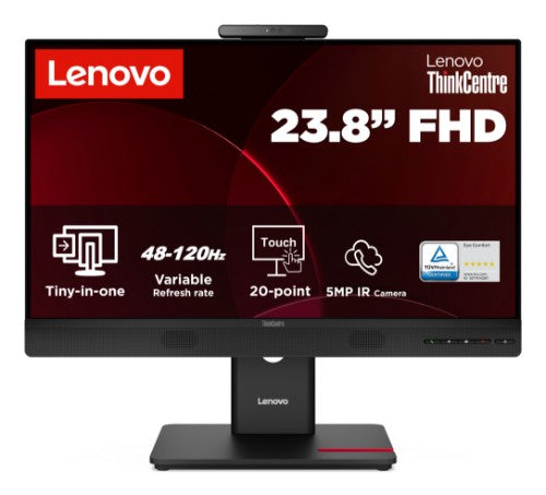 Lenovo ThinkCentre TIO24 Gen6 computer monitor 23.8" 1920 x 1080 pixels Full HD LED Touchscreen Black
