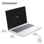HP DJ9V8UT laptop Copilot+ PC 325 16" WUXGA 32 GB LPDDR5x-SDRAM 512 GB SSD Wi-Fi 7 (802.11be) Windows 11 Pro Silver