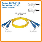 Tripp Lite N356-15M InfiniBand/fibre optic cable 590.6" (15 m) 2x SC OFNR Blue, Yellow