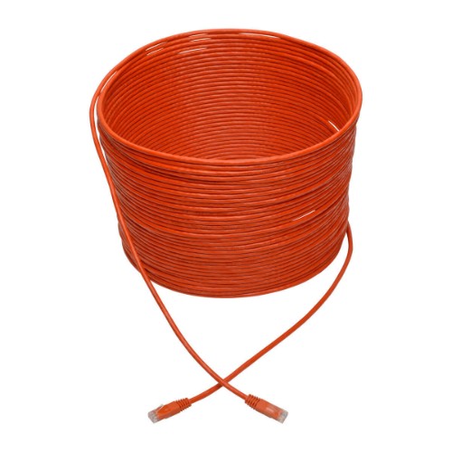 Tripp Lite N200-100-OR networking cable Orange 1200.8" (30.5 m) Cat6 U/UTP (UTP)