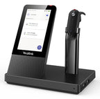 Yealink WH67 Teams Headset Wireless Ear-hook, Head-band, Neck-band Office/Call center Bluetooth Charging stand Black