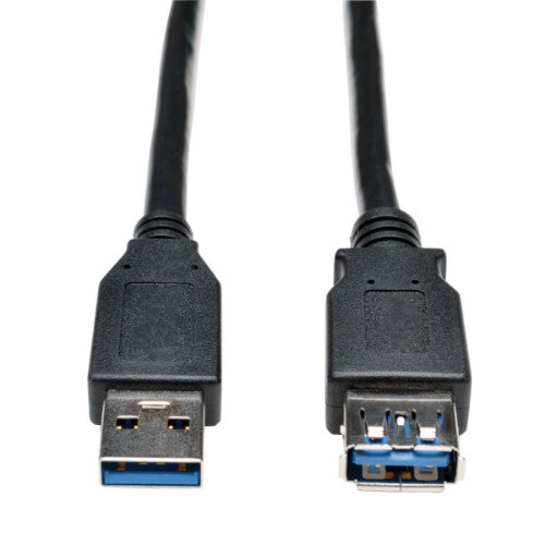 Tripp Lite U324-003-BK USB cable USB 3.2 Gen 1 (3.1 Gen 1) 35.8" (0.91 m) USB A 2 x USB A Black