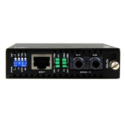 StarTech.com ET90110ST2 network media converter 200 Mbit/s 1310 nm Multi-mode Black
