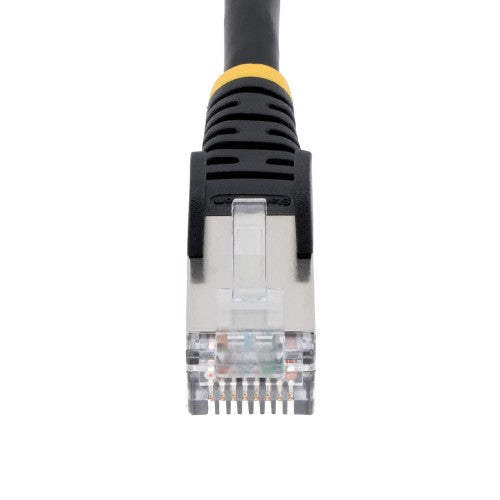 StarTech.com NLBK-1F-CAT6A-PATCH networking cable Black 12" (0.305 m) S/FTP (S-STP)