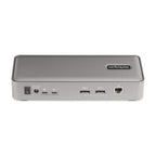 StarTech.com 129N-USBC-KVM-DOCK laptop dock/port replicator Wired USB 3.2 Gen 2 (3.1 Gen 2) Type-C Silver