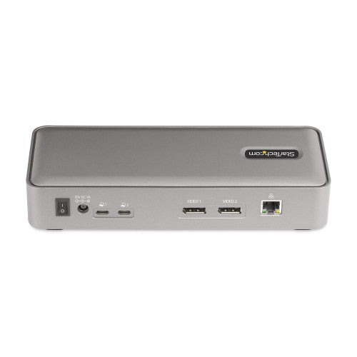 StarTech.com 129N-USBC-KVM-DOCK laptop dock/port replicator Wired USB 3.2 Gen 2 (3.1 Gen 2) Type-C Silver
