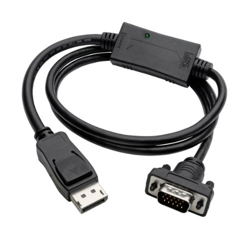 Tripp Lite P581-003-VGA-V2 video cable adapter 35.8" (0.91 m) DisplayPort Black
