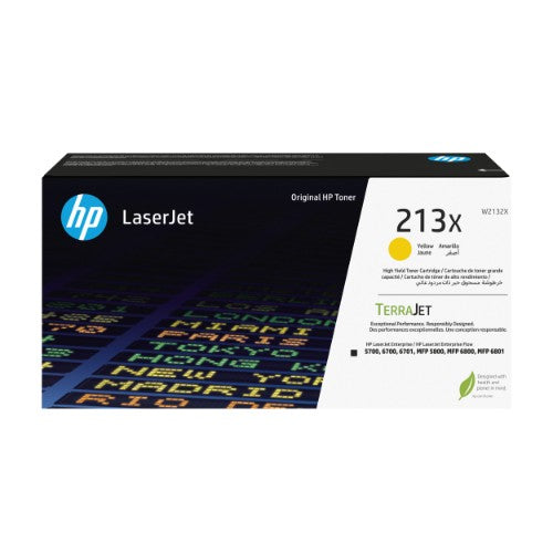 HP 213X High Yield Yellow Original LaserJet Toner Cartridge