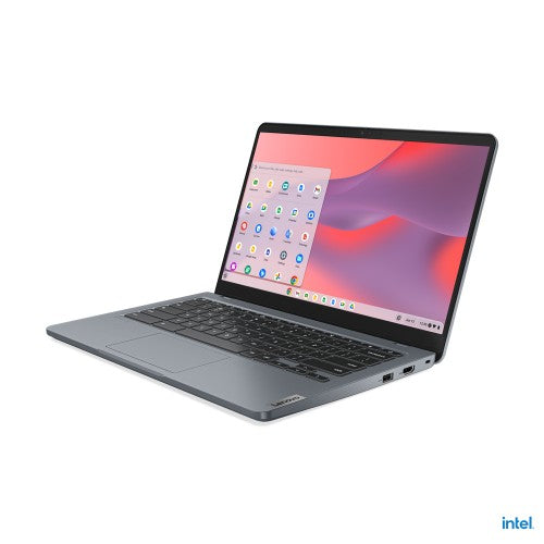 Lenovo 14e Chromebook Gen 3 Intel® N N100 14" HD 4 GB LPDDR5-SDRAM 32 GB eMMC Wi-Fi 6E (802.11ax) ChromeOS US English Gray