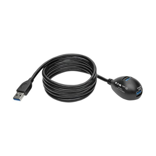 Tripp Lite U324-006-DSK2 USB cable USB 3.2 Gen 1 (3.1 Gen 1) 70.9" (1.8 m) USB A 2 x USB A 5 Gbit/s Black