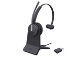 Yealink WH64 Hybrid Mono with Charging Stand Headset Wireless Head-band Office/Call center Micro-USB Bluetooth Black