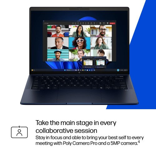 HP EliteBook X G1i Next Gen AI PC Wolf Pro Security Edition Intel Core Ultra 5 236V Laptop 14" Touchscreen WUXGA 16 GB LPDDR5x-SDRAM 512 GB SSD Wi-Fi 7 (802.11be) Windows 11 Pro Blue