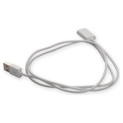 AddOn Networks USBEXTAB3MMFW USB cable USB 2.0 118.1" (3 m) USB A USB B White