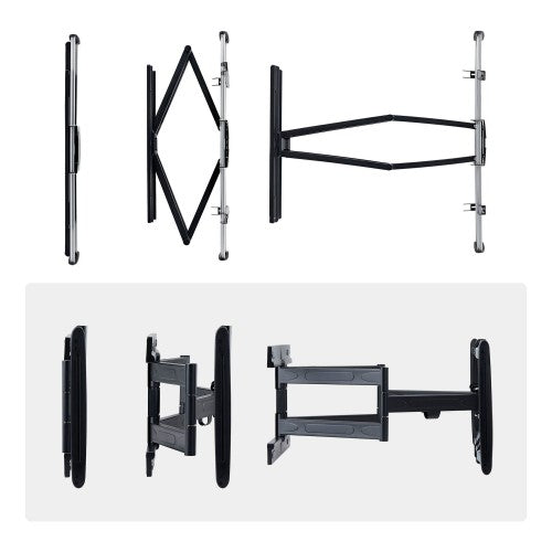 StarTech.com 65SAP2-TV-WALL-MOUNT TV mount/stand 65" Black, Silver