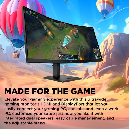 HP OMEN 34 inch WQHD 180Hz Curved Gaming Monitor - 34c G2