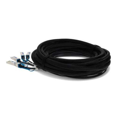 AddOn Networks ADD-QCISPA-PDAC5M InfiniBand/fibre optic cable 196.9" (5 m) QSFP+ 4x SFP+ Black