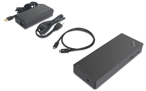 Lenovo 40AN0135US laptop dock/port replicator Wired Thunderbolt 3 Black, Red