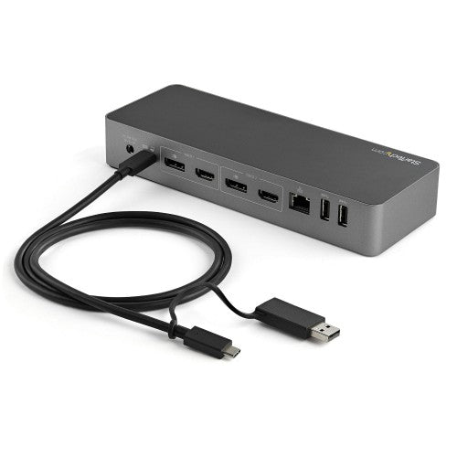 StarTech.com DK30C2DPEP laptop dock/port replicator Wired USB 3.2 Gen 1 (3.1 Gen 1) Type-C Black, Gray