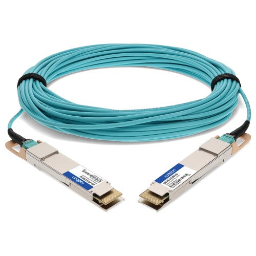 AddOn Networks QDD-400-AOC30M-AO InfiniBand/fibre optic cable 1181.1" (30 m) QSFP-DD DAC Aqua color
