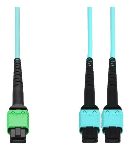 AddOn Networks ADD-16FAMPO-2MPO3M5OM4 InfiniBand/fibre optic cable 118.1" (3 m) MPO-16 2x MPO OFNR Aqua color, Black, Green
