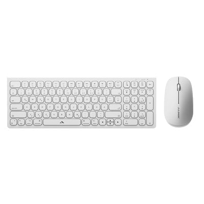 ALOGIC ASKBT2MCWH keyboard Mouse included Home/Office Bluetooth QWERTY English White