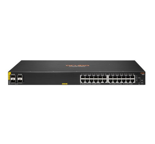 HPE Aruba Networking CX 6000 24G Class4 PoE 4SFP 370W Managed L3 Gigabit Ethernet (10/100/1000) Power over Ethernet (PoE) 1U