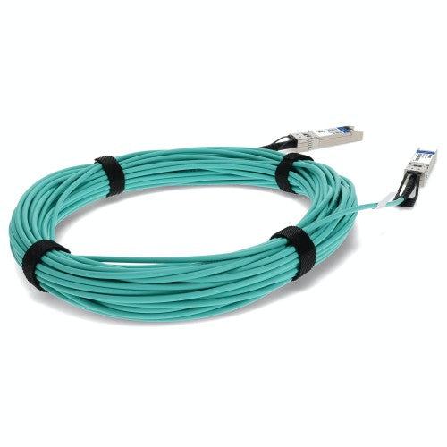 AddOn Networks 470-ABMJ-AO InfiniBand/fibre optic cable 787.4" (20 m) SFP+ AOC Aqua color