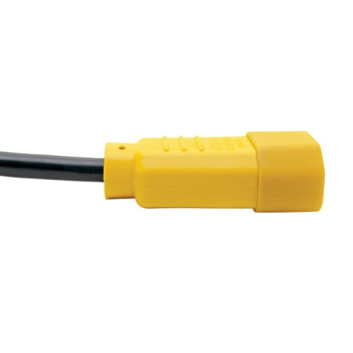 Tripp Lite P004-004-YW power cable Black, Yellow 47.2" (1.2 m) C14 coupler C13 coupler