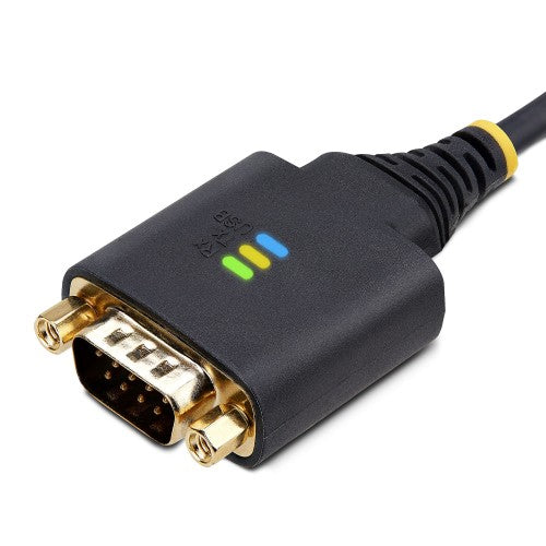 StarTech.com 2P1FFC-USB-SERIAL cable gender changer USB-A 2 x DB-9 RS-232 Black, Gray