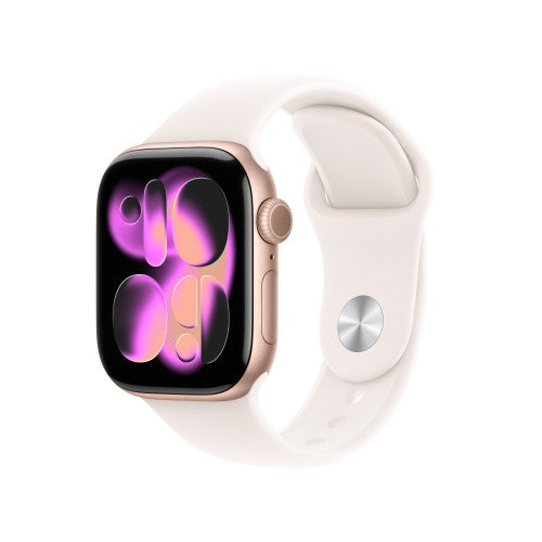 Apple Watch Series 11 OLED 42 mm Digital 374 x 446 pixels Touchscreen Rose Gold Wi-Fi GPS (satellite)